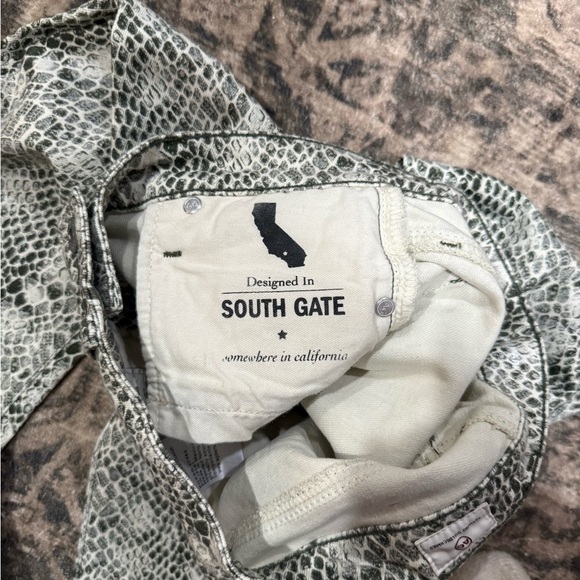 AG ADRIANO GOLDSCHMIEL The Mari Snake Jeans high rise straight size 26 - Picture 9 of 10